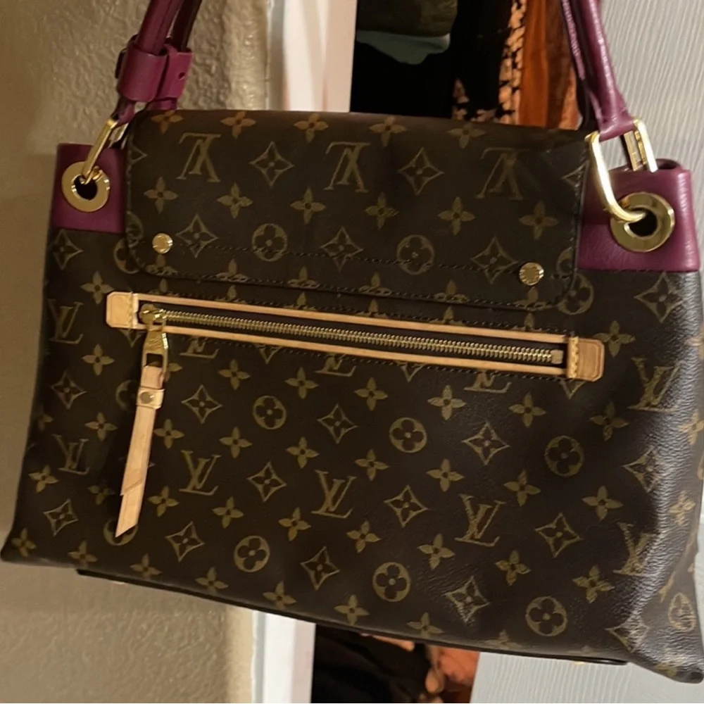 Louis Vuitton Brown and Burgundy Shoulder Bag